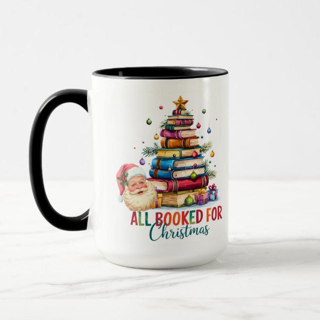 Caneca All Booked for Christmas Mug | Book Lover Gift | (Esquerda)