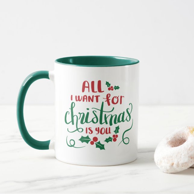 Caneca All i want for christmas is you (Com Donut)
