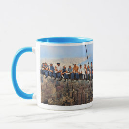 Caneca Almoço No Topo De Um Arranha-Céu 1932 NYC Remaster