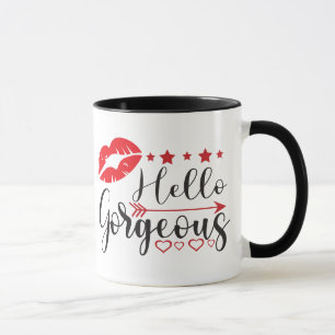 Caneca Alô, Deslumbrante artista de maquiagem de beleza