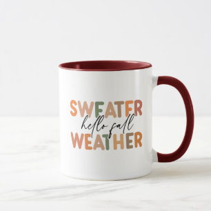 Caneca Alô Fall   Clima De Sweater