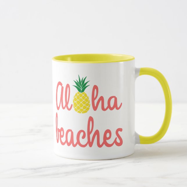 Caneca Aloha Beaches Combo Mug de 11 oz (Direita)