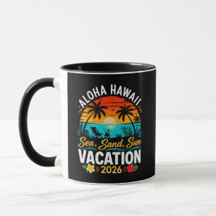 Caneca Aloha Havaí Mar Areia Sol 2026