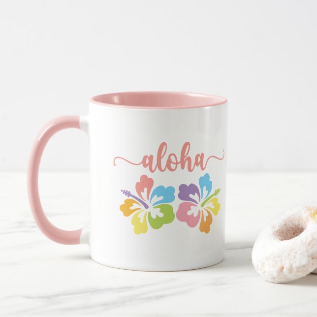 Caneca Aloha Summer Pastel (Com Donut)