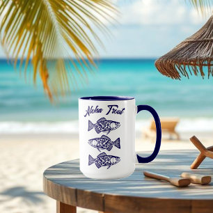 Caneca Aloha Trout-Blue Havaiano