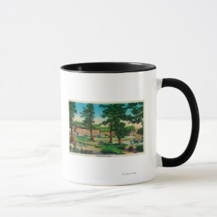 Caneca Alojamento do lago crater e lago velho