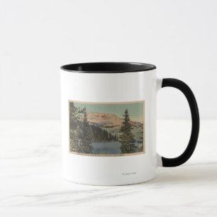 Caneca Alojamento vermelho, TA - vista do lago Beartooth