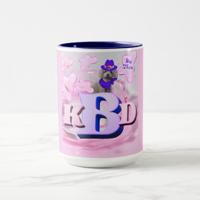 Caneca Alphabet Inicials Poodle Coffee Mug (Centro)