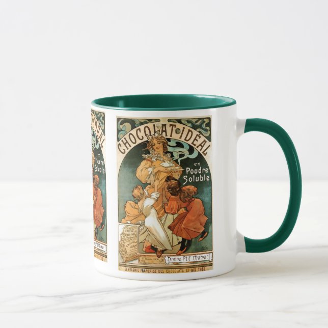 Caneca Alphonse (Alfons) Mucha Chocolat Ideal (Direita)