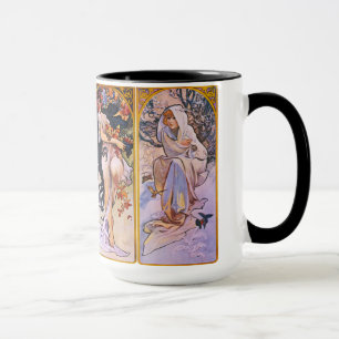 Caneca Alphonse Mucha Four Seasons Mug