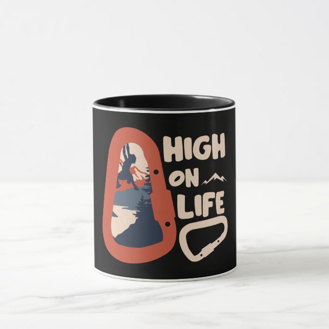 Caneca Alpinismo Montanhismo Altamente na Vida (Centro)