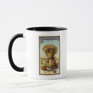 Caneca Alqueire de feno e de Scythe