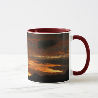 Caneca alta #2 do por do sol do deserto