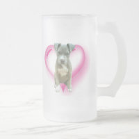 Caneca alta do filhote de cachorro de Pitbull