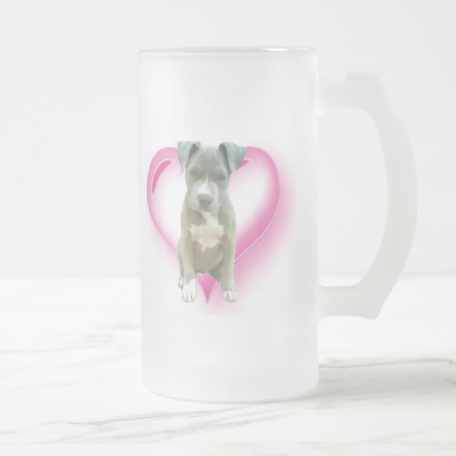 Caneca alta do filhote de cachorro de Pitbull (Direita)