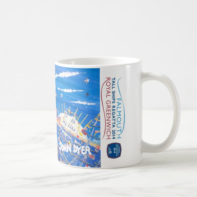 Caneca alta real da arte da regata dos navios de (Direita)