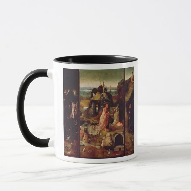 Caneca Altarpiece dos eremitas (óleo no painel) (Esquerda)