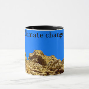 Caneca Alterações climáticas cuidam do ambiente
