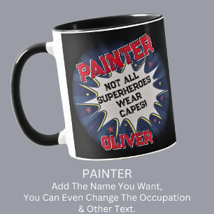 Caneca Alterar texto do nome, PINTER, nem todos os super-