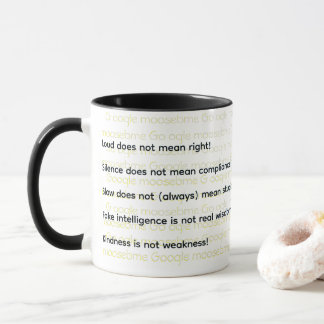 Caneca Alto, Silêncio, Lento, Falso, Gentileza