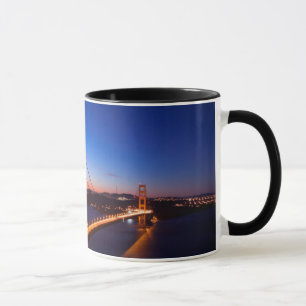 Caneca Alvorecer sobre a ponte de San Francisco e de