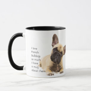Caneca Ama Cachorros Franceses Cachorros Tanta Coisa Dize