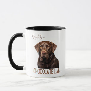 Caneca Amado Por Uma Mãe de Cachorro Labrador Chocolate P
