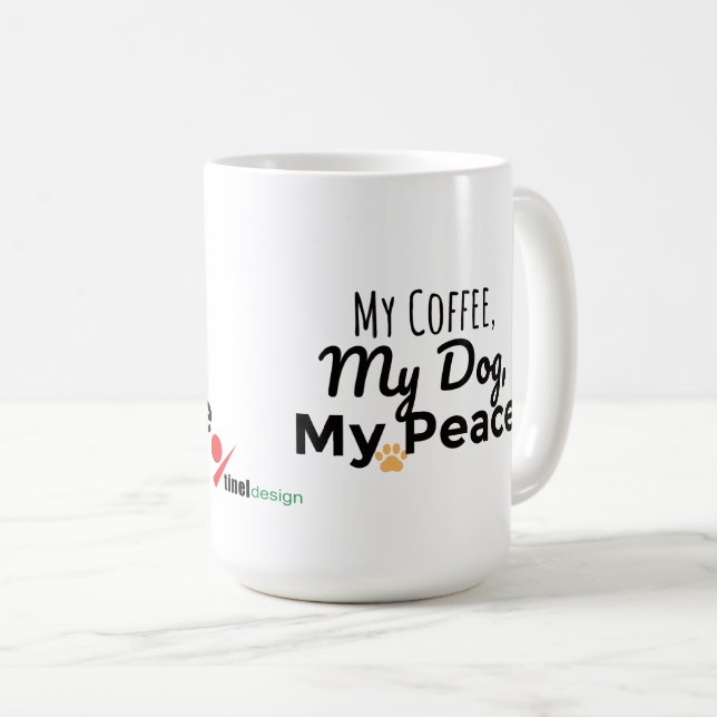 Caneca Amante de Cachorro – Meu Café Meu Cachorro  (Frente Esquerda)