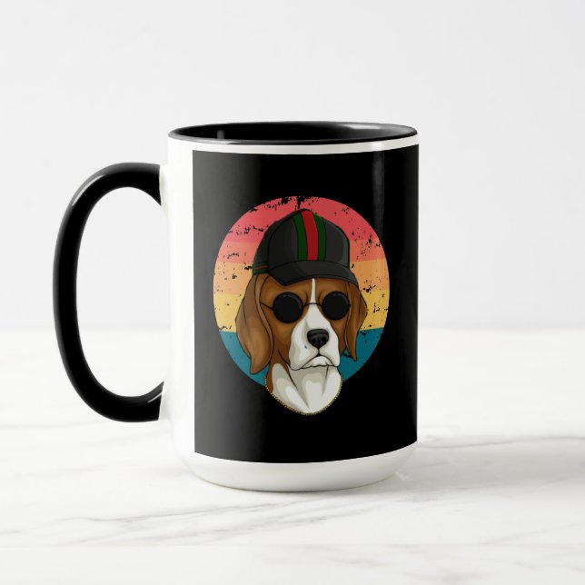 Caneca Amante de cães Hound (Esquerda)
