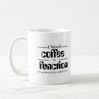 Caneca Amante de Café | Preciso de Café para Funci