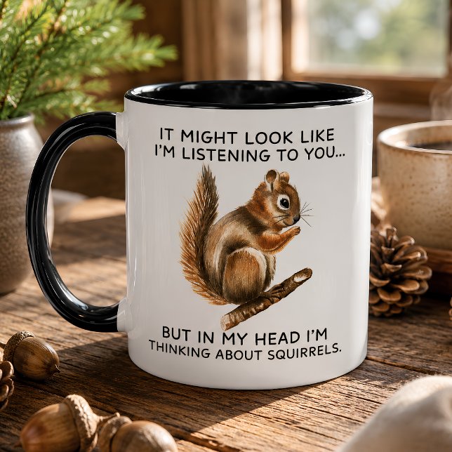 Caneca Amante de Esquilos Engraçados (Criador carregado)