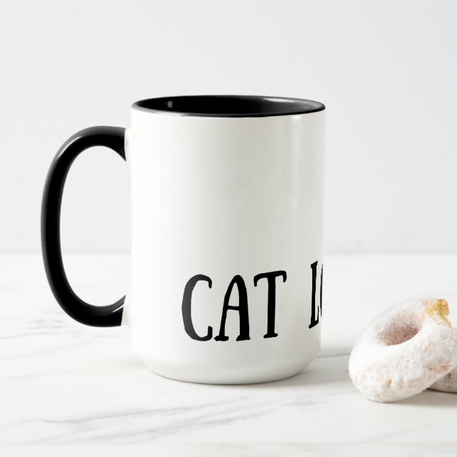 Caneca Amante de Gatos (Com Donut)