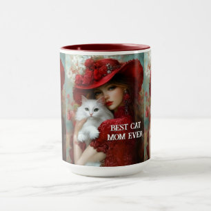 Caneca Amante de Gatos Elegantes e Bonitos