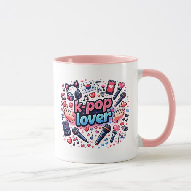 Caneca Amante de K-Pop (Direita)