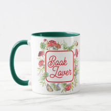 Amante de Livros Caprichoso Café de Cogumelo