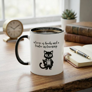 Caneca Amante De Livros Líder Em Aprendizado Educador