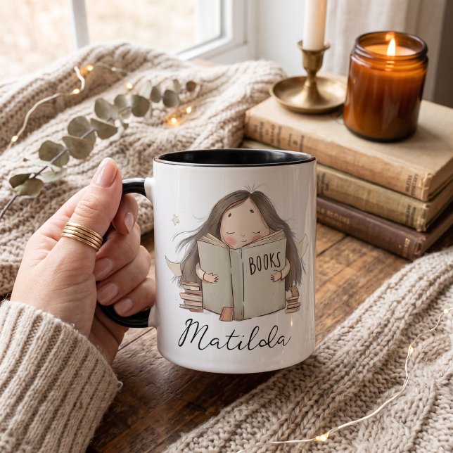 Caneca Amante de livros personalizado (Criador carregado)
