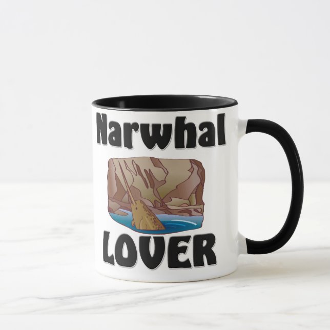 Caneca Amante de Narwhal (Direita)