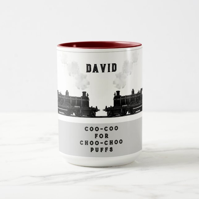 Caneca Amante de Trem Personalizado (Centro)