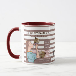 Caneca Amantes de gatos orgulhosos da família e famílias 