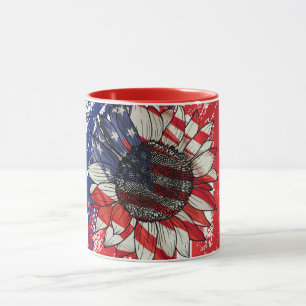 Caneca Amantes de girassóis patriota, Decoração de cozinh