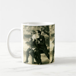 Caneca Amantes Segredos Sexy Vintage Pin-Up Casal Amor