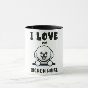 Caneca Amar Meu Cão De Frise Bichon
