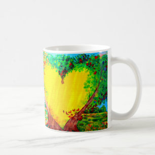caneca amarela de café
