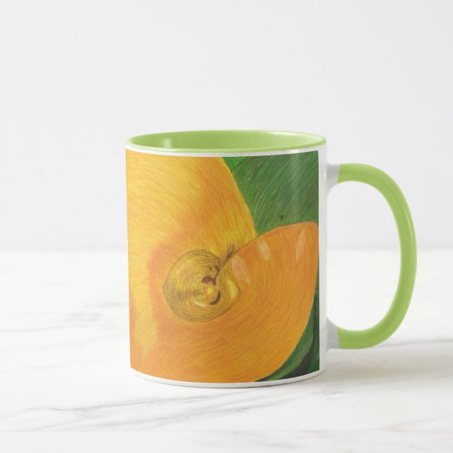 Caneca amarela de Lilly do Calla (Direita)