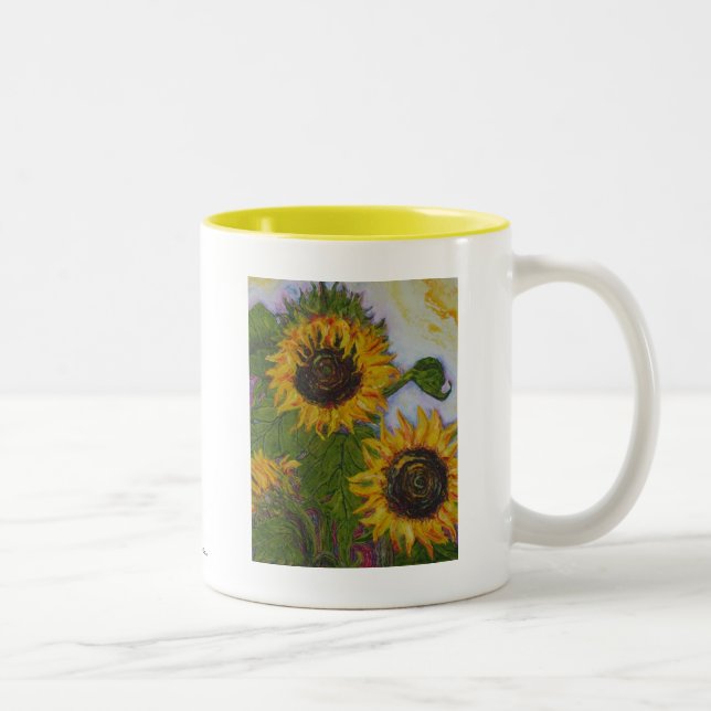 Caneca amarela dos girassóis (Direita)
