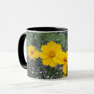 Caneca Amarela, floral, natureza, florescendo, flores,