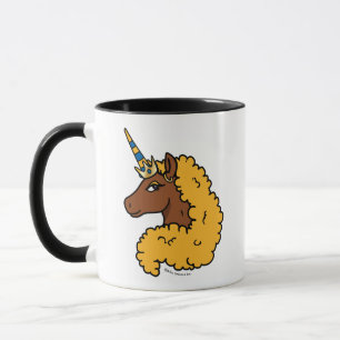 Caneca Amarelo Afro Unicorn