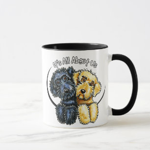 Caneca Amarelo preto IAAU de Labradoodles