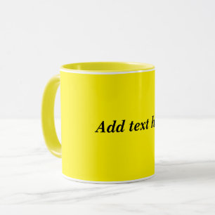 Caneca Amarelo, simplesmente amarelo-sol,